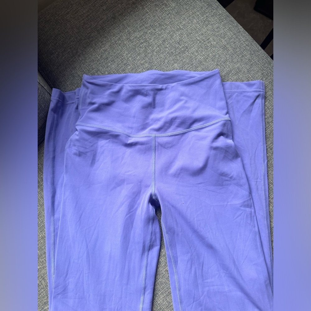 Lululemon flared leggings purple